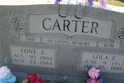 Font E. Carter on Sysoon