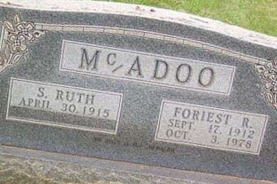 Foriest R McAdoo on Sysoon