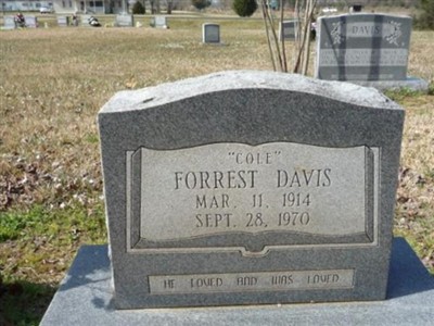 Forrest "Cole" Davis on Sysoon