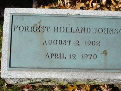 Forrest Holland Johnson on Sysoon