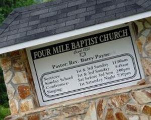 Four Mile Baptist Church Cemetery on Sysoon