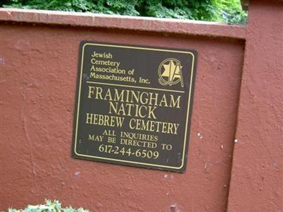 Framingham-Natick Jewish Cemetery on Sysoon