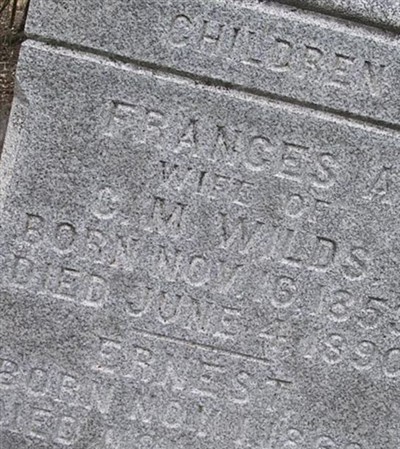 Frances A. Wright Wilds on Sysoon