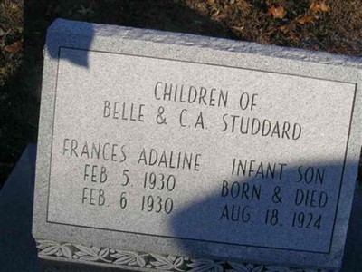 Frances Adaline Studdard on Sysoon