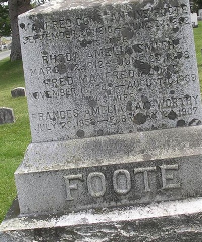 Frances Amelia Langworthy Foote on Sysoon