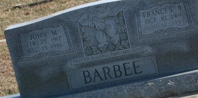 Frances B Barbee on Sysoon
