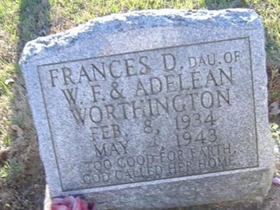 Frances Delberta Worthington on Sysoon