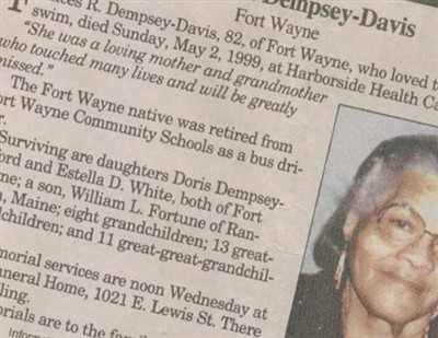 Frances Dempsey Davis on Sysoon