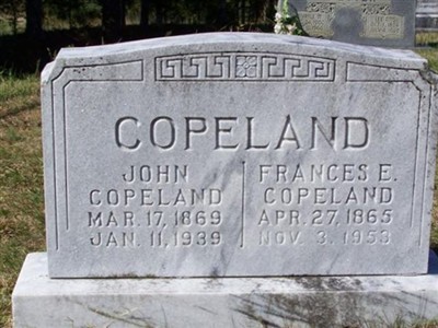 Frances E. Cawood Copeland on Sysoon