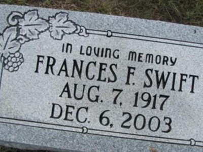 Frances F. Swift on Sysoon