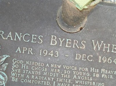 Frances Ann "Francie" Byers Wheeler on Sysoon