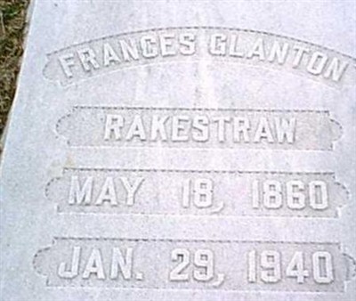 Frances Gabrielle "Fannie" Glanton Rakestraw on Sysoon