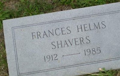 Frances (Helms) Shavers on Sysoon