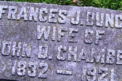Frances J Duncan Chambers on Sysoon
