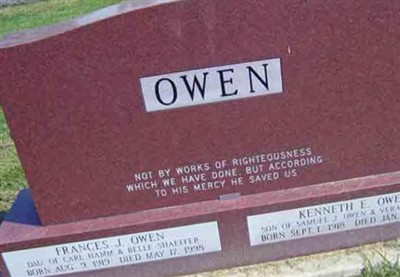 Frances Janette Hamm Owen on Sysoon