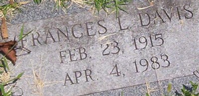 Frances L. Davis on Sysoon