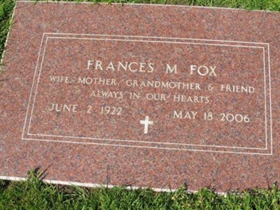 Frances M. MacLean Fox on Sysoon