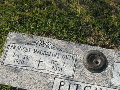 Frances Magdaline Guth Pitcher on Sysoon