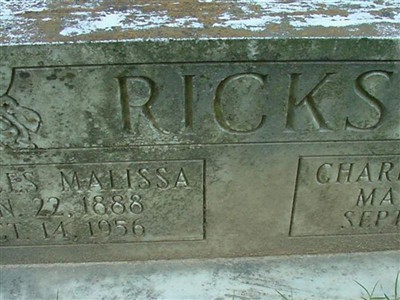 Frances Malissa Ricks on Sysoon