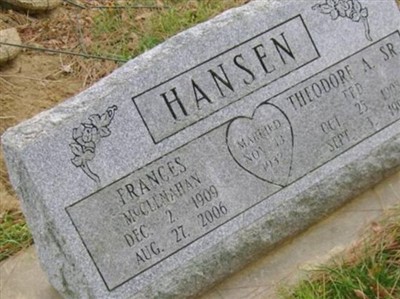 Frances McClenahan Hansen on Sysoon