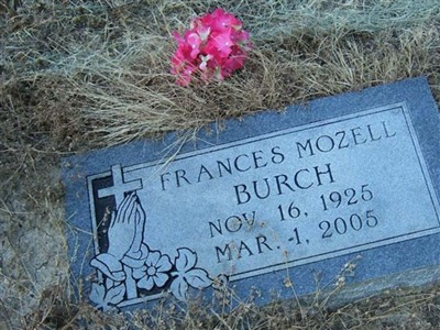 Frances Mozell Burch on Sysoon