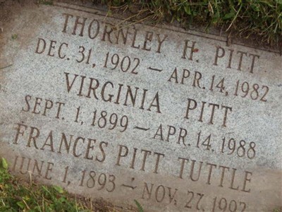 Frances Pitt Tuttle on Sysoon
