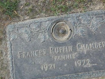 Frances Ruffin "Fannie" Chambers on Sysoon