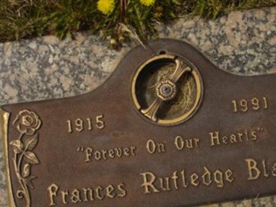Frances Rutledge Black on Sysoon