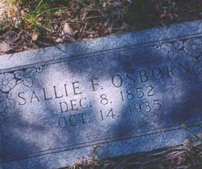 Sarah Frances "Sallie" McBride Osborn on Sysoon