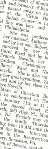 Frances V. Suchocki Novella on Sysoon