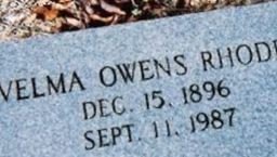 Frances Velma Owens Rhodes on Sysoon