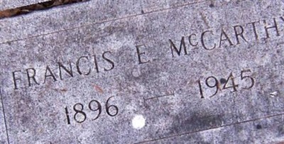 Francis Edward McCarthy on Sysoon