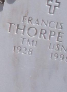 Francis Howard Thorpe, Jr on Sysoon