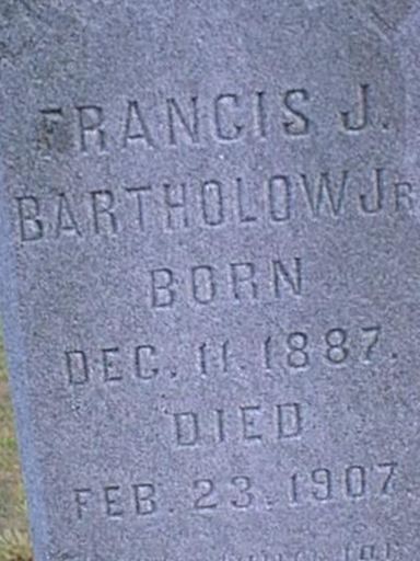 Francis James Bartholow, Jr on Sysoon