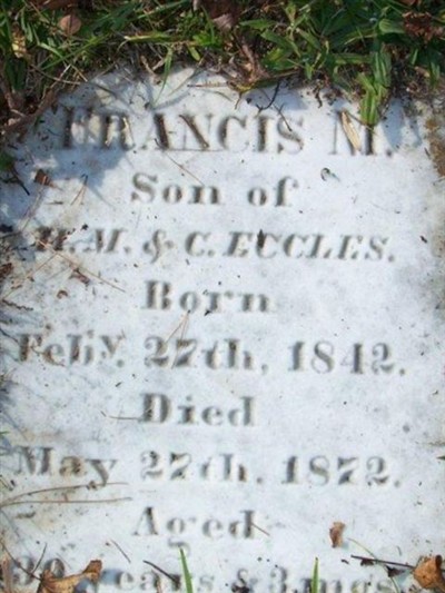Francis M Eccles on Sysoon