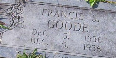 Francis S Goode on Sysoon