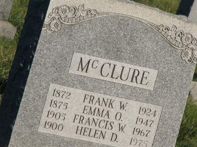 Francis W McClure on Sysoon