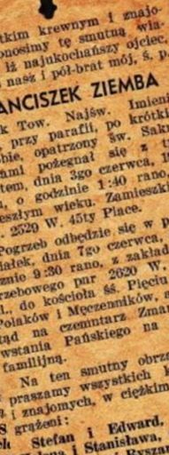 Franciszek Ziemba on Sysoon