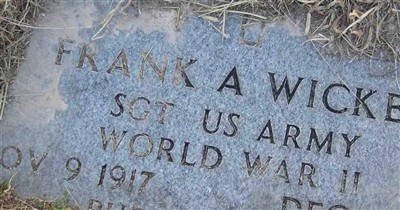 Frank A. Wicker on Sysoon