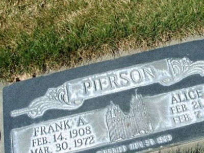 Frank August Pierson on Sysoon