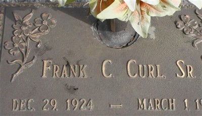 Frank C Curl, Sr on Sysoon
