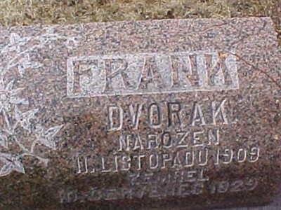 Frank Dvorak on Sysoon