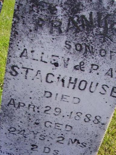 Frank E Stackhouse on Sysoon