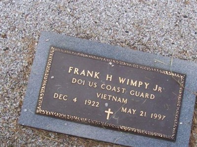 Frank H Wimpy, Jr on Sysoon