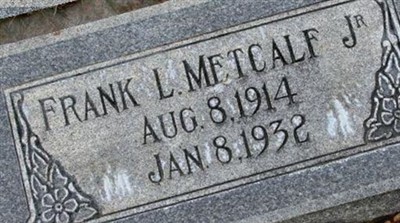 Frank L Metcalf, Jr on Sysoon