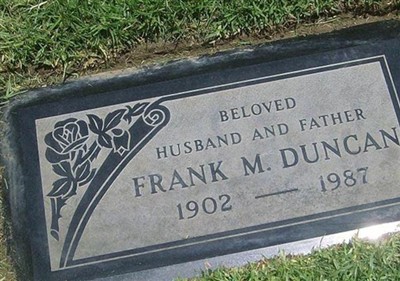 Frank Milton Duncan on Sysoon