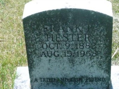 Frank P Hester on Sysoon
