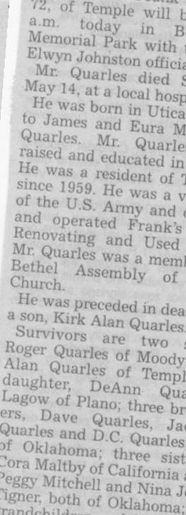 Frank Quarles on Sysoon