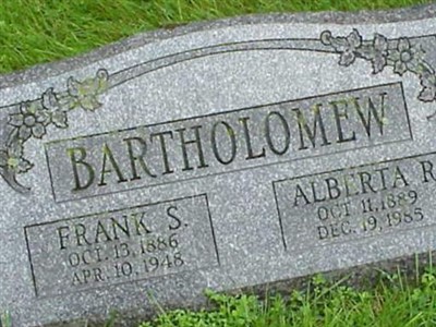 Frank S Bartholomew on Sysoon