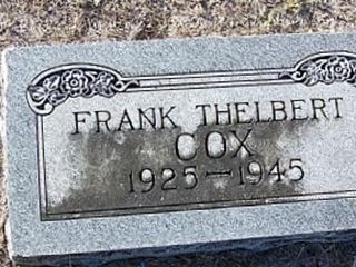Frank Thelbert Cox on Sysoon
